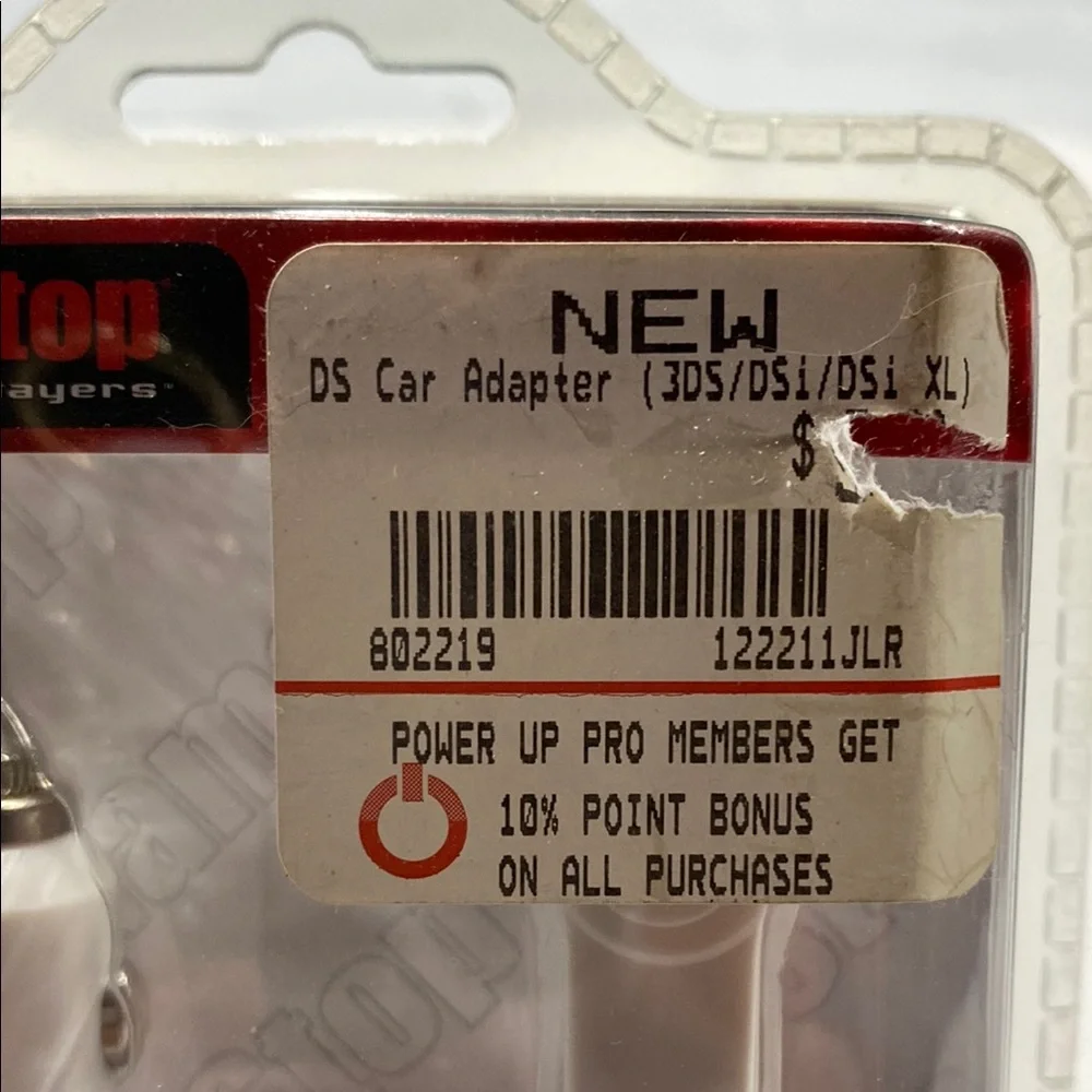 Nintendo DS car Adapter NDSi NDS Lite Charger NEW Game Stop NIP White new